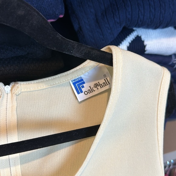 Vintage 70’s Fairfield Oak Tree yellow  button down shirt and dress suit size 2 - Picture 3 of 6